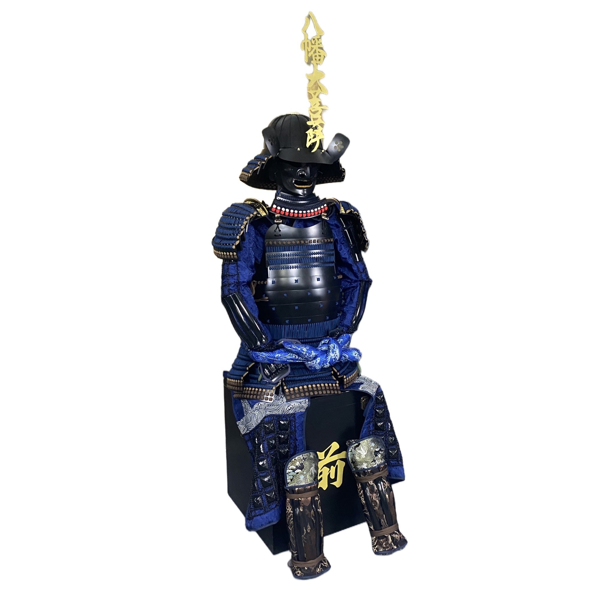 Hōjō Ujiyasu samurai armor, white background, view 5