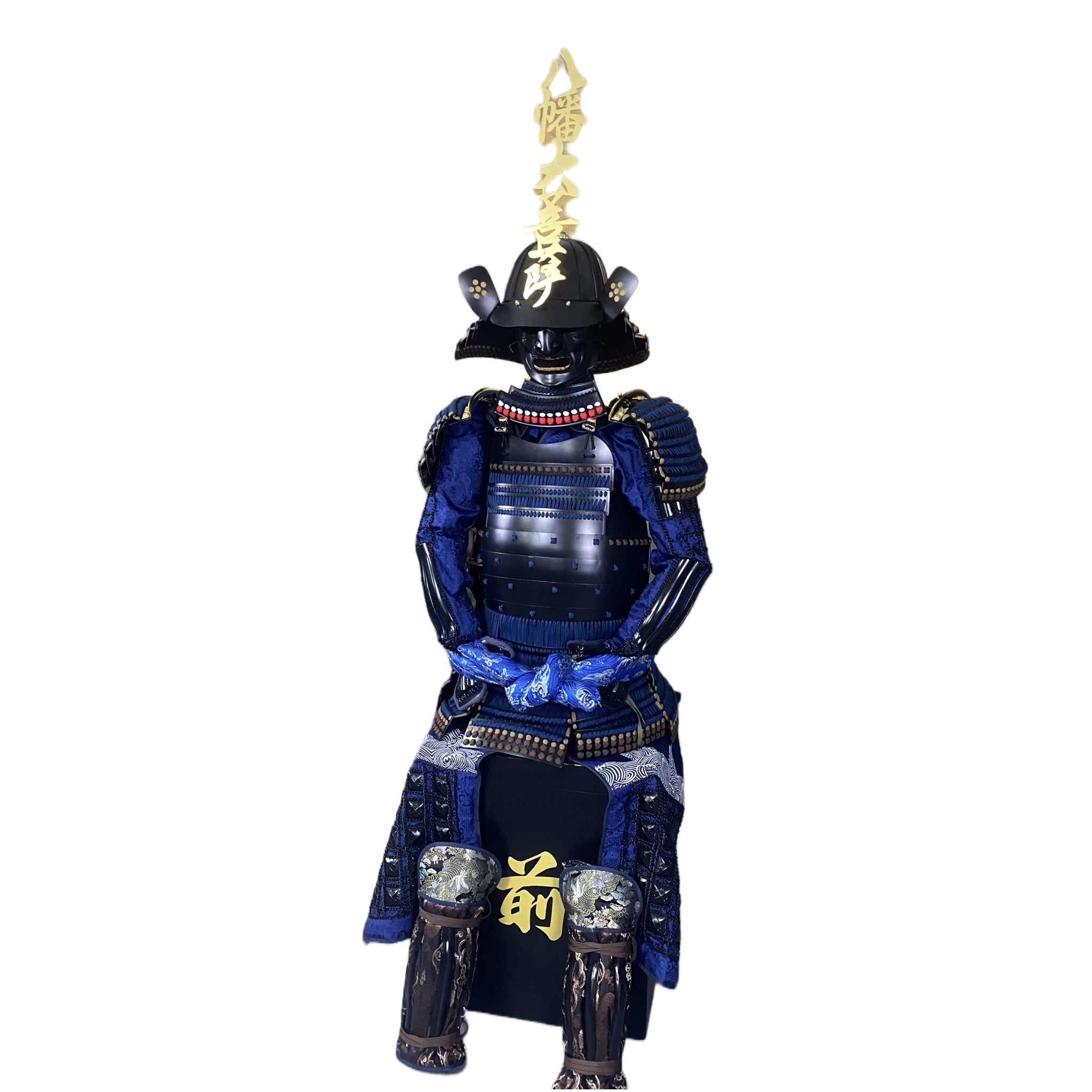 Hōjō Ujiyasu samurai armor, white background, view 6