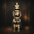 Imagawa Yoshimoto Samurai Armor — Court Lacquer, Full Life-Size Set — full front view