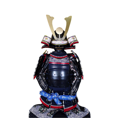 Oda Nobunaga samurai armor, white background, view 2