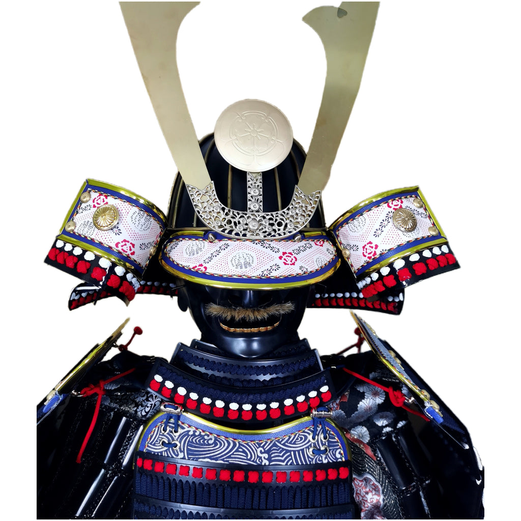 Oda Nobunaga samurai armor, white background, view 6