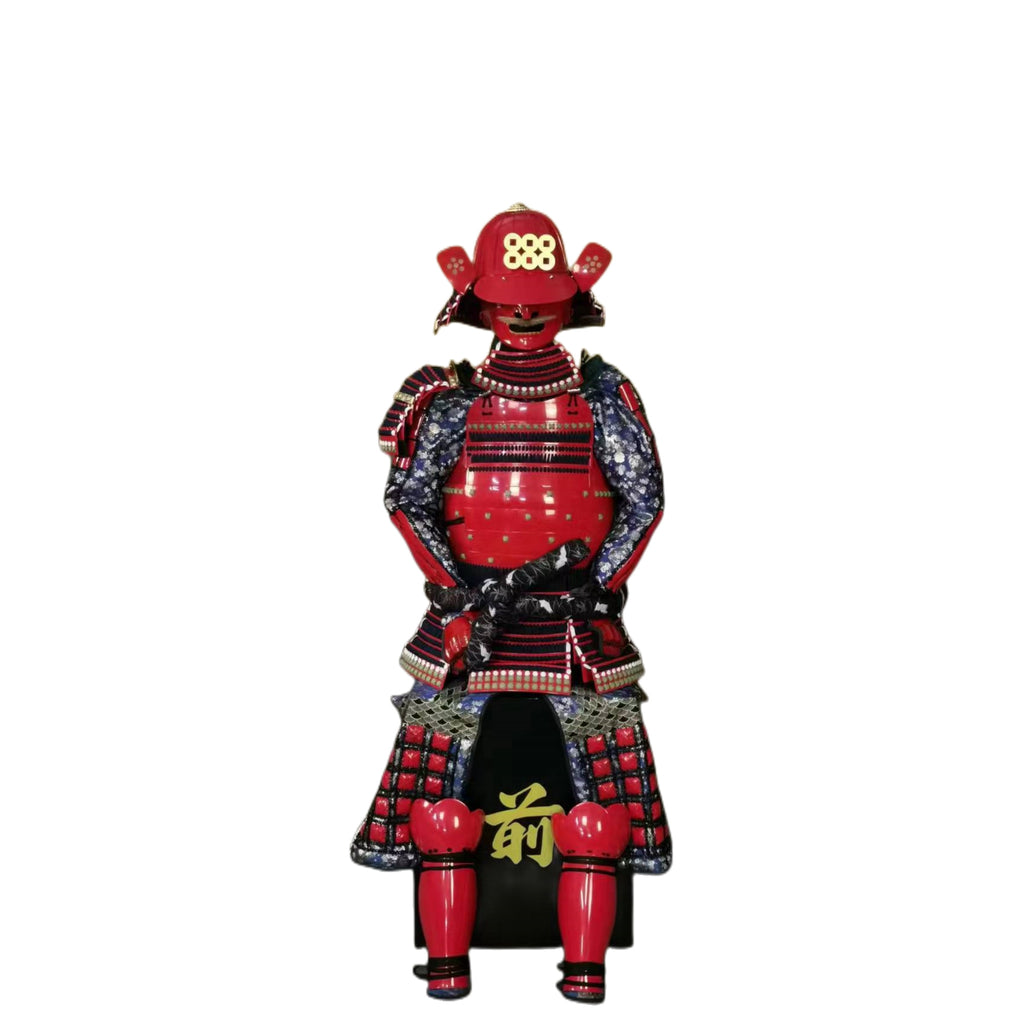 Sanada Daisuke samurai armor, white background, view 1