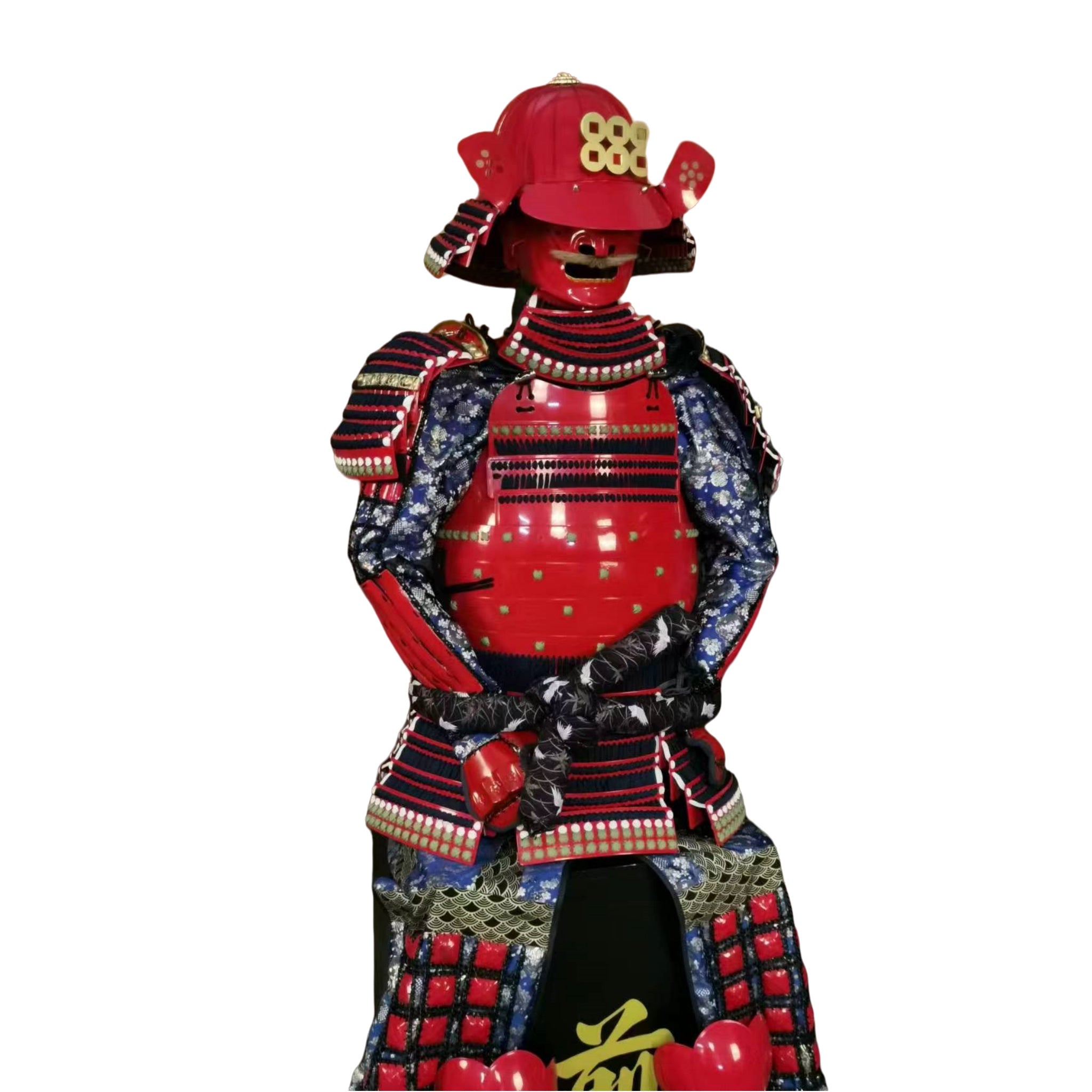 Sanada Daisuke samurai armor, white background, view 2