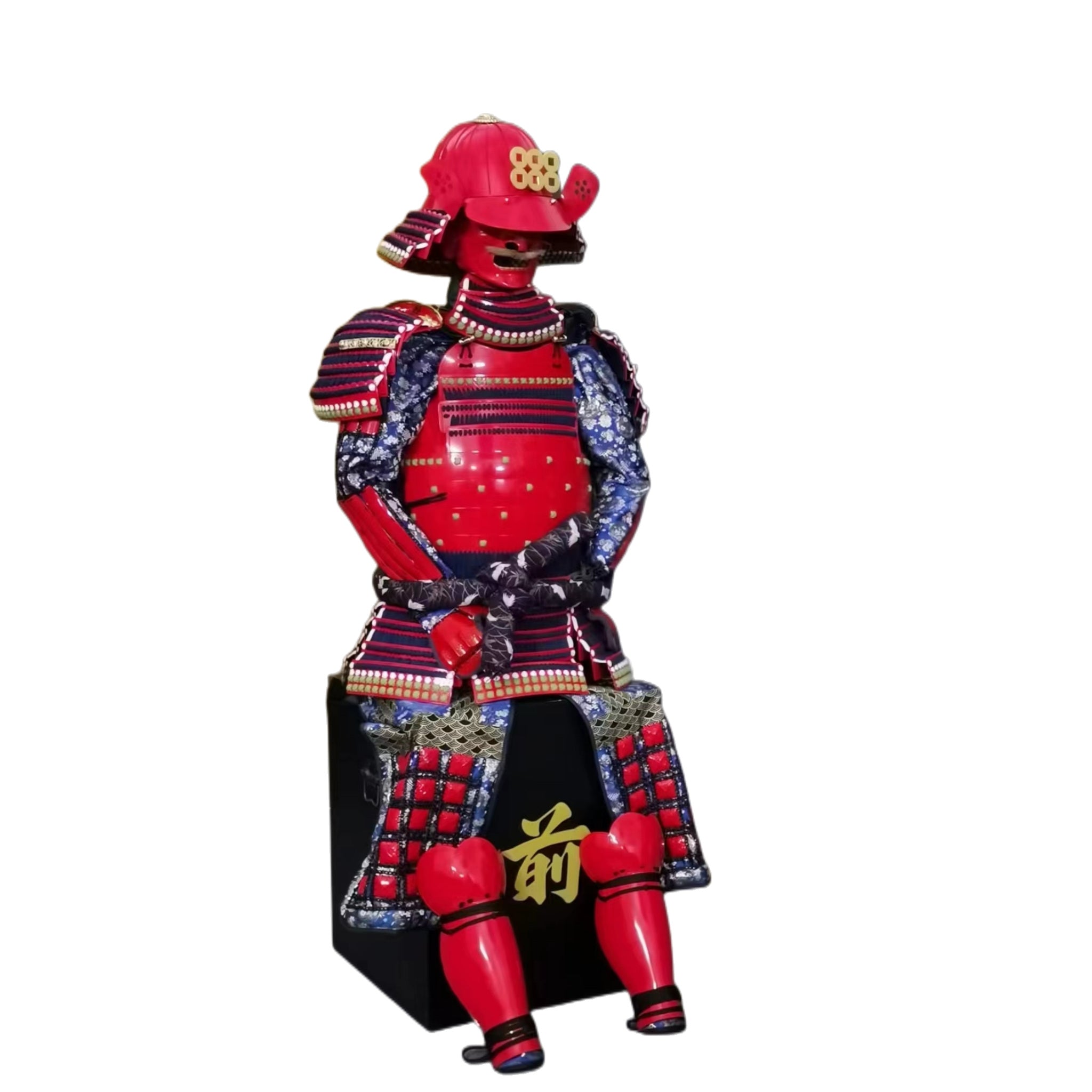 Sanada Daisuke samurai armor, white background, view 4
