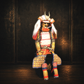 Takeda Shingen Samurai Armor — Gold Lion Crest, Full Life-Size Set — full front view