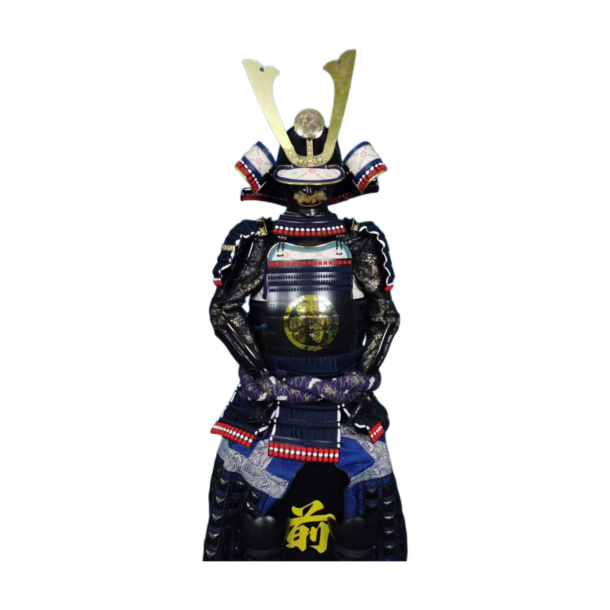 O-yoroi great armor, front detail, gilt fittings and scale construction