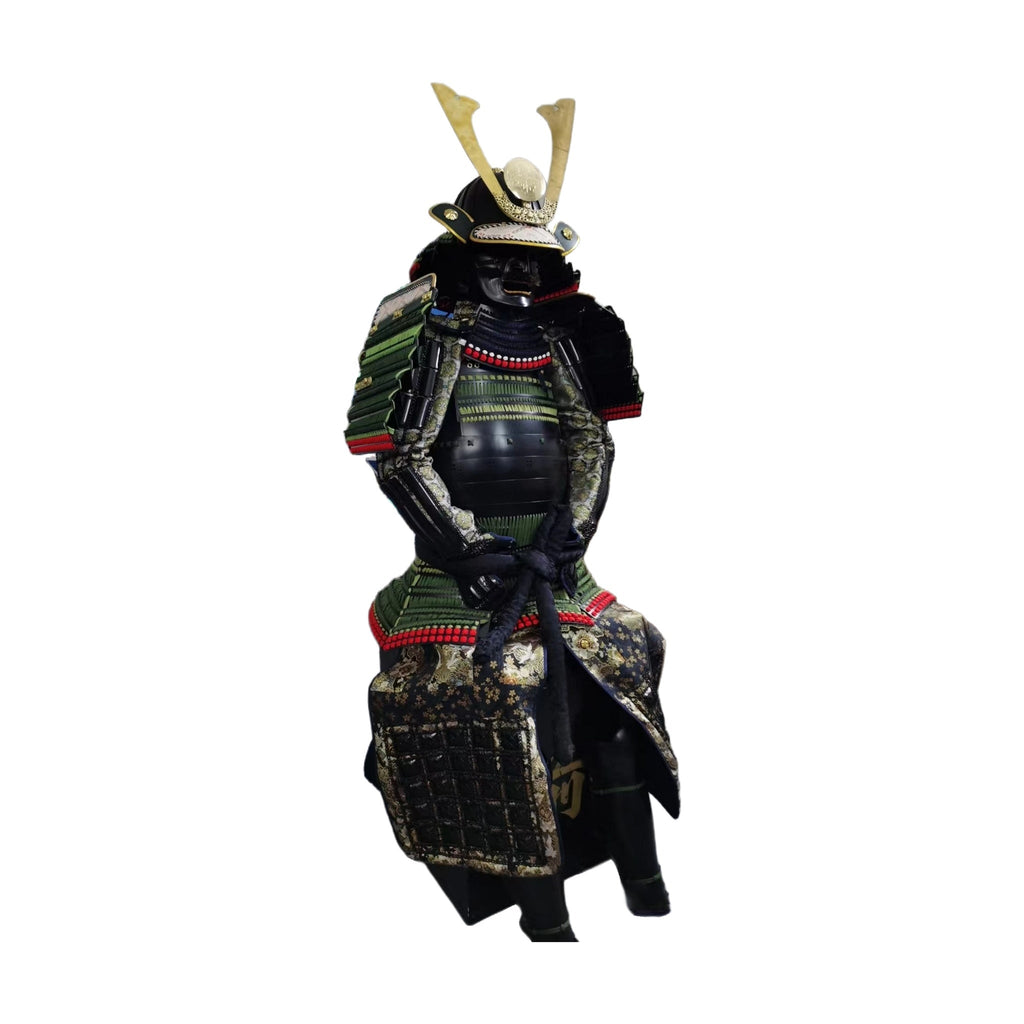 Late Edo ceremonial samurai armor, rear view