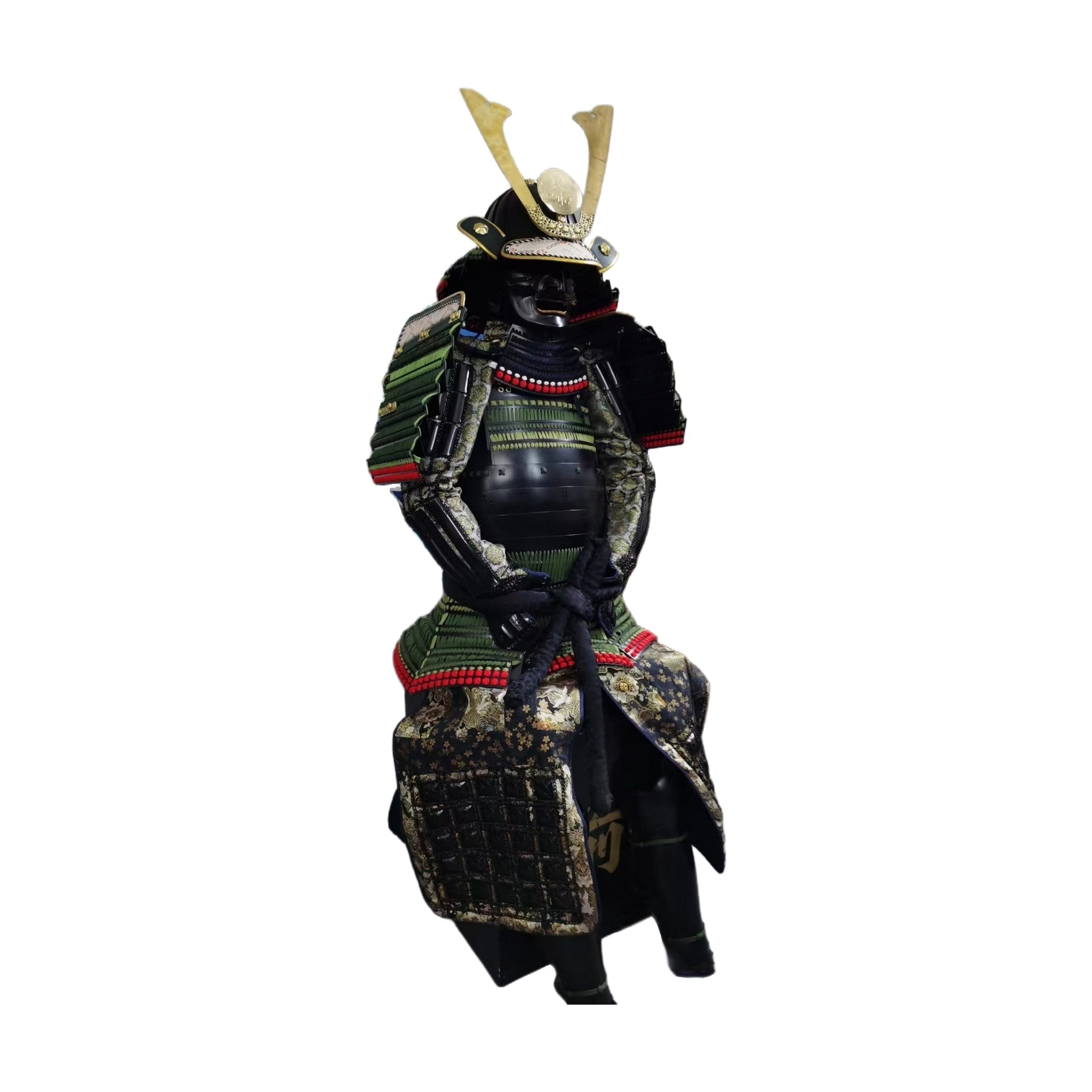 Late Edo ceremonial samurai armor, rear view