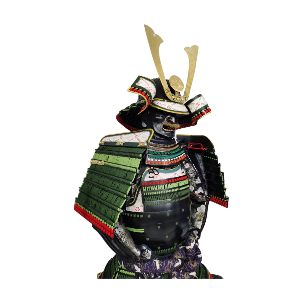 Late Edo ceremonial samurai armor, side view